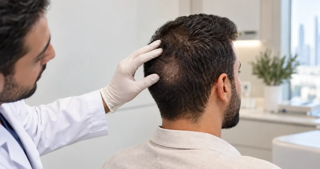 fue donor area healing timeline