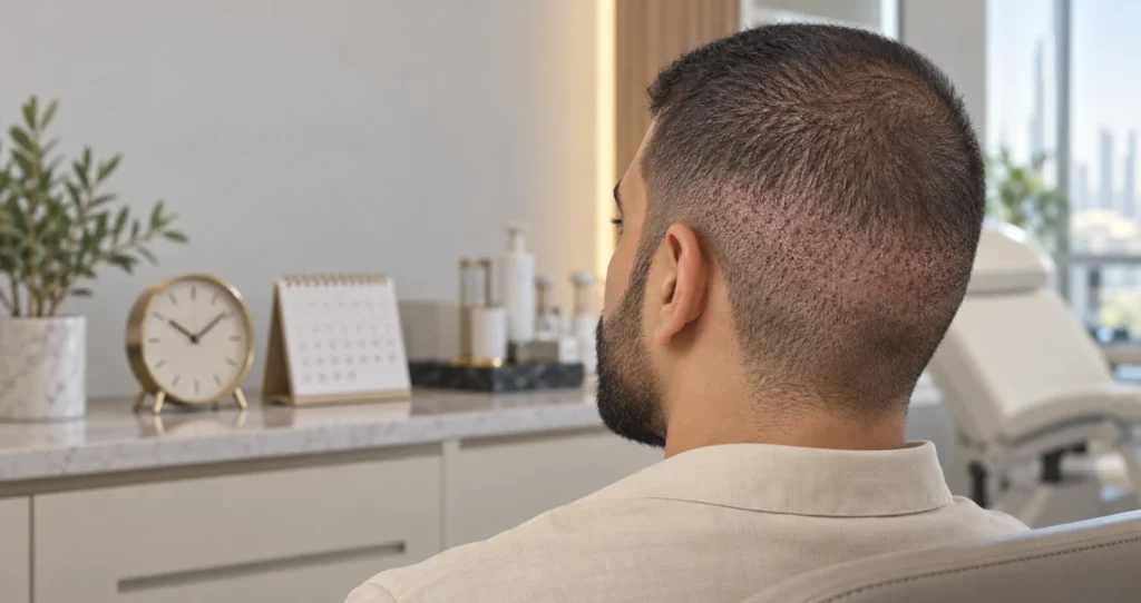 fue donor area healing timeline